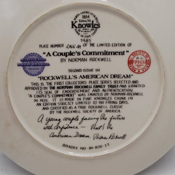 NORMAN ROCKWELL A COUPLE'S COMMITMENT - Picture 5 of 5